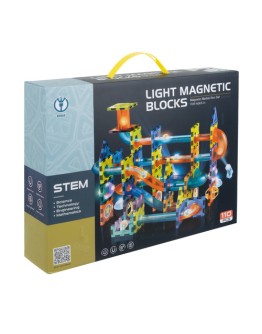 3D Магнитни строителни блокчета писта с топки 110 части